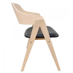 mobiliario-contract-sillon jarsy madera de hevea natural similpiel negra 4 2